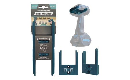 Blaue StealthMounts Werkzeughalterungen für Makita 40V XGT, 4 St. STM-TM-MK40-BLU-4
