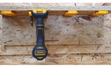 Gelbe StealthMounts Werkzeughalterungen für DeWalt XR, 4 St. STM-TM-DW18-YLW-4 2