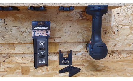 Blaue StealthMounts Werkzeughalterungen für Bosch 18V, 4 St. STM-TM-BO18-BLU-4 1