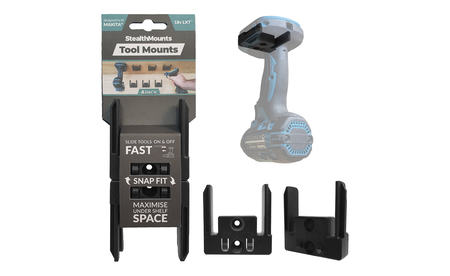 Schwarze StealthMounts Werkzeughalterungen für Festool 18V, 4 St. STM-TM-FT18-BLK-4