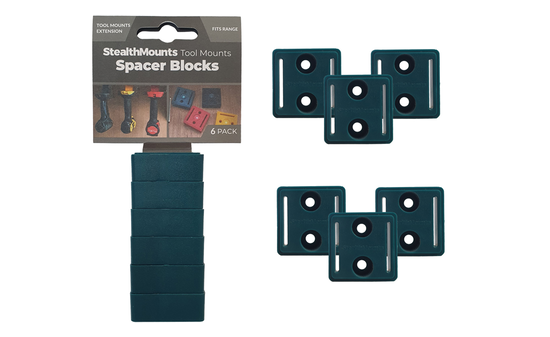 Blaue Distanzstücke für StealthMounts Werkzeughalter (12mm) für Makita LXT, 6 St. STM-TMSPACE-BLU-6