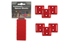 Rote Distanzstücke für StealthMounts Werkzeughalter (12mm) für Milwaukee M18, 6 St. STM-TMSPACE-RED-6