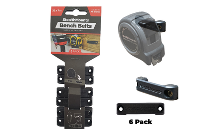 Schwarze StealthMounts Werkbank-Organizer, 6 St. STM-BB-BLK-6