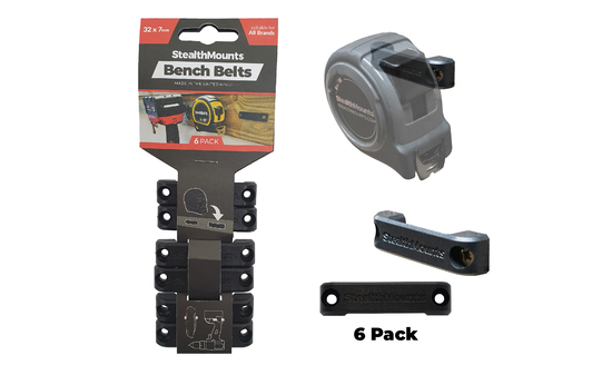 Schwarze StealthMounts Werkbank-Organizer, 6 St. STM-BB-BLK-6