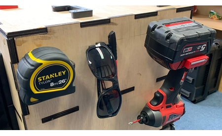 Schwarze StealthMounts Werkbank-Organizer, 6 St. STM-BB-BLK-6 2