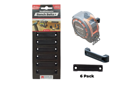 Schwarze StealthMounts Werkbank-Organizer +, 6 St. STM-BB-PL-BLK-6