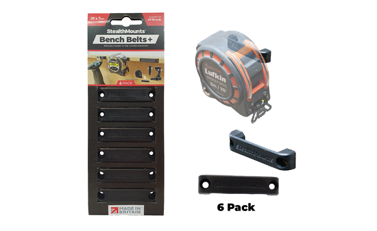 Schwarze StealthMounts Werkbank-Organizer +, 6 St. STM-BB-PL-BLK-6