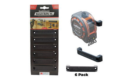 Schwarze StealthMounts Werkbank-Organizer XL, 6 St. STM-BB-XL-BLK-6