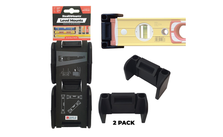 Schwarze StealthMounts Wasserwaagenhalterung STM-OM-LM-BLK-2