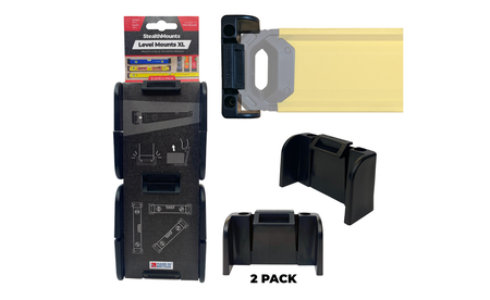 Schwarze StealthMounts Wasserwaagenhalterung XL STM-OM-LM-XL-BLK-2