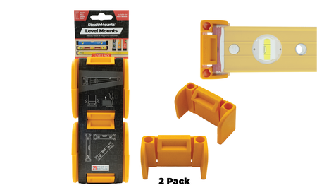 Gelbe StealthMounts Wasserwaagenhalterung STM-OM-LM-YLW-2