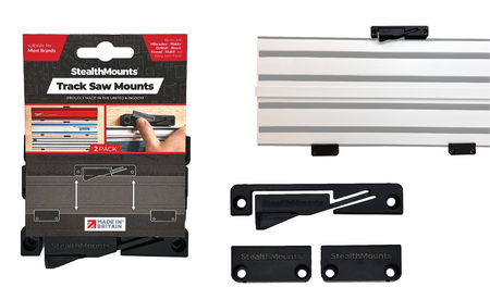 StealthMounts Wandhalterung für Führungsschienen, schwarz STM-OM-TRM-BLK-LF-2