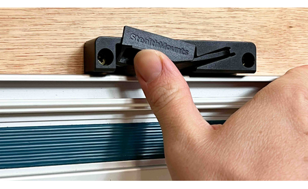 StealthMounts Wandhalterung für Führungsschienen, schwarz STM-OM-TRM-BLK-LF-2 1