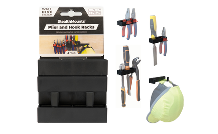 Modularer StealthMounts Wand-Organizer für Handwerkzeuge, 4 St. STM-WH-BLK-HODT-4