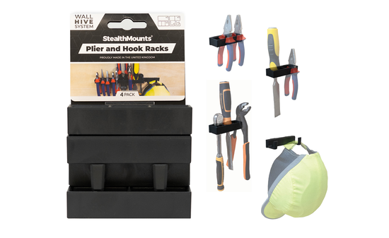 Modularer StealthMounts Wand-Organizer für Handwerkzeuge, 4 St. STM-WH-BLK-HODT-4