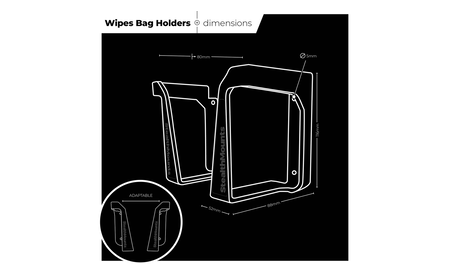 StealthMounts Box-Halterung STM-OM-WH-BLK-2 4