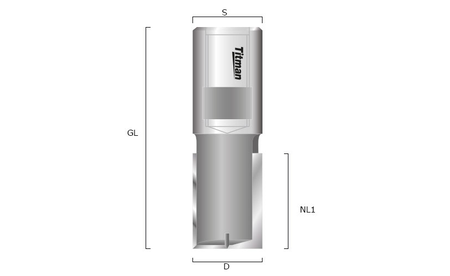 Nutfräser HW 22x25mm Innengewinde M12x1 - sautershop