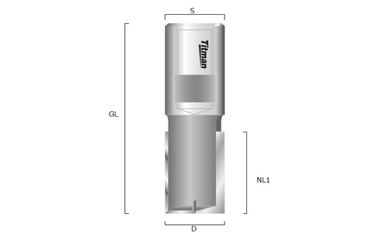 Nutfräser HW 22x25mm Innengewinde M12x1 - sautershop
