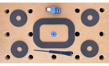 Vacudog™ Vakuum-Bankhaken für MFT RD-VAS-20-BLU 2